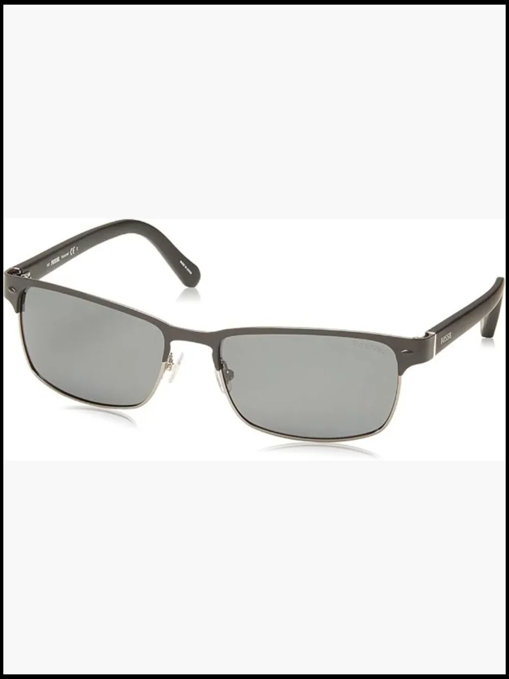 Rectangular Polarized Sunglasses with UV400 Protection